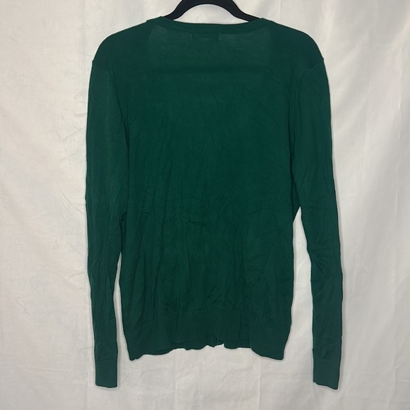 GREEN FOREVER 21 BUTTON CARDIGAN (L) - Picture 7 of 7